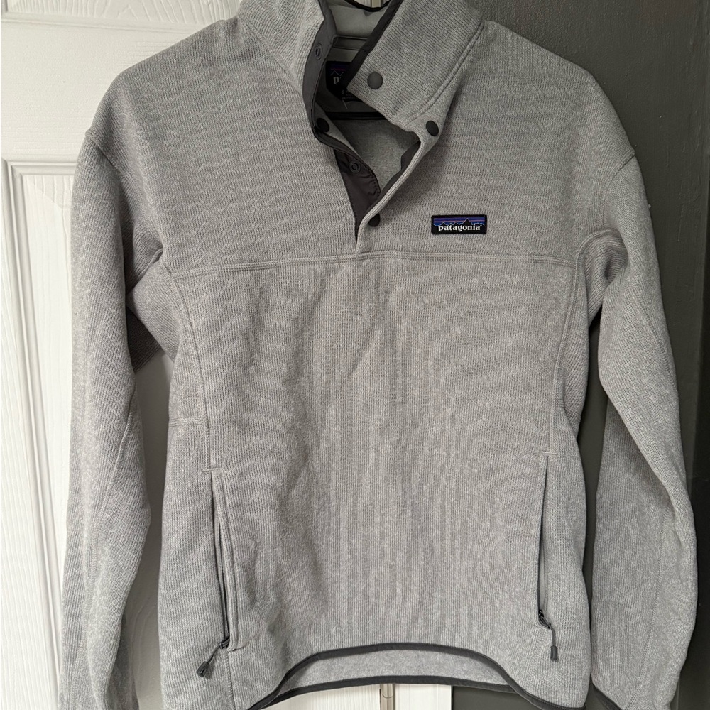 Patagonia Light Gray Fleece Pullover